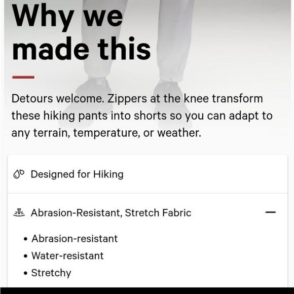 Lululemon Convertible Hiking Pants 27" - Picture 12 of 14